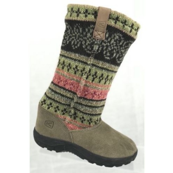 Keen Auburn Girls Sweater Boots Size 